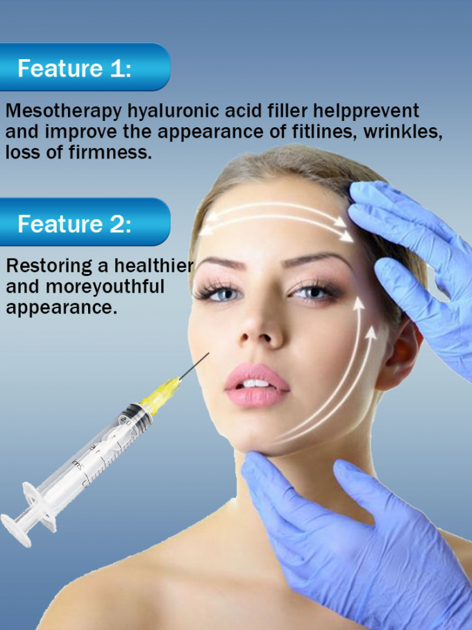 Anti Age Solution Hyaluronic Acid Skinbooster hyaluronic acid Injector For Mesotherapy Gun